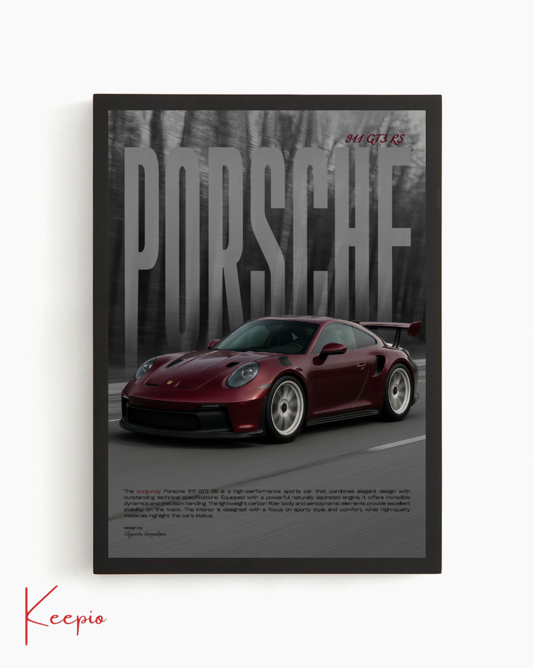 Burgundy Porsche
